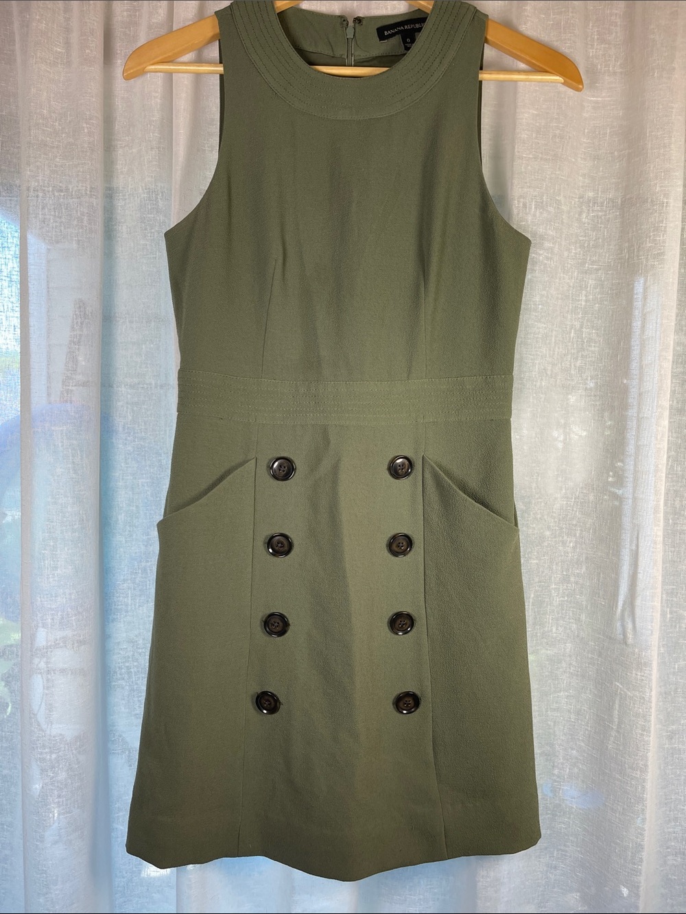 Banana Republic | Dresses | Banana Republic Olive Green Sleeveless Shift